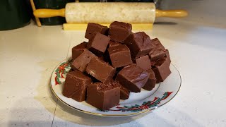 2 Ingredient 2 Minute Chocolate Fudge  No Fail Recipe  The Hillbilly Kitchen [upl. by Sirc]