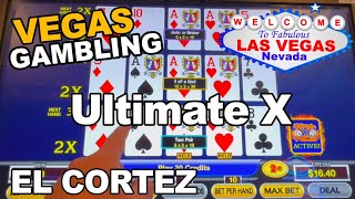 2 Cent  Ultimate X Video Poker El Cortez Casino Las Vegas [upl. by Nerte]