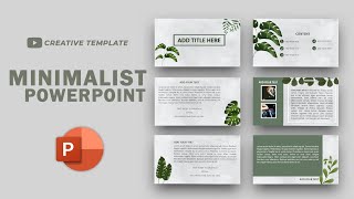 Minimalist Powerpoint Template  Animated Slide  FREE TEMPLATE [upl. by Diana]