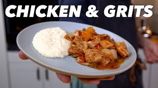 Homestyle Cooking Rustic Chicken amp Grits Recipe [upl. by Eignav]