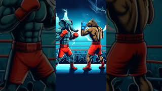 Elephant 🐘 Vs Kangaroo 🦘trending boxing cartoon animals shorts elephant [upl. by Melicent]