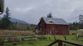 Barn blown away by wind [upl. by Albarran]