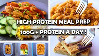 Easy Healthy amp High protein Meal Prep 100G  Protein Per Day [upl. by Redmer644]