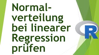 Wie teste ich Residuen auf Normalverteilung in R  Daten analysieren in R 34 [upl. by Gnilhsa270]