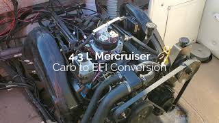 4 3L Mercruiser Carb to EFI Conversion [upl. by Delaryd]