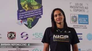 Barbara Nepomuceno  Sulamericano de Kickboxing 2013 [upl. by Gibeon]