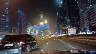 Sheikh Zayed Road Night View [upl. by Onyx]