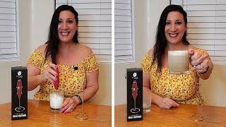 How To Use A Milk Frother Wand [upl. by Nylirehs296]