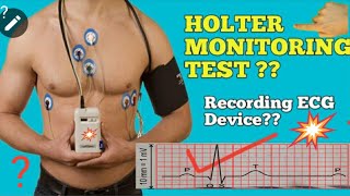 Holter Monitor 24 hours in hindi  Holter monitor Lead Placement  ECG RecordingHolter Monitoring [upl. by Wilburt]