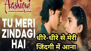 Dheere Dheere Meri Zindagi Mein Aana l Full Song l Hindi Songs lAashiqui Kumar Sanu Anuradha Paudwal [upl. by Eiramlehcar]