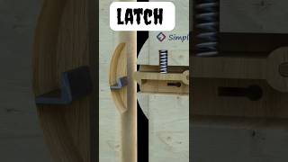 🔥90 degree latch 🤔 woodworking slidinglock shortsfeed lock [upl. by Icam607]