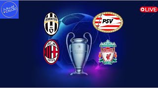 REACCIONANDO AL JUVENTUS VS PSV Y AL AC MILAN VS LIVERPOOL  J1 CHAMPIONS LEAGUE FDG [upl. by Eybba]