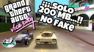 GTA Vice City para Android SUPERCOMPRIMIDO en 200 mb [upl. by Latreshia380]