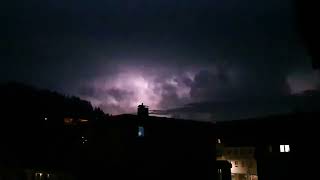 1000 BLITZE unglaubliches Blitzgewitter Höhengewitter Furtwangen Schwarzwald Lightning Thunderstorm [upl. by Elocal]