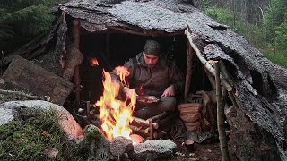 Solo Overnight Bushcraft Camp [upl. by Devine932]