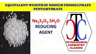 EQUIVALENT WEIGHT CALCULATION OF SODIUM THIOSULPHATE  HYPO [upl. by Pegma]