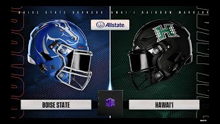 COLLEGE FOOTBALL BOISE STATE BRONCOS VS HAWAII RAINBOW WARRIORS FULL GAME [upl. by Nilya]