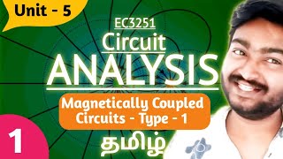 Magnetically Coupled Circuit Problem in Tamil  Type 1 Problem  EC3251 Circuit Analysis Unit 5 [upl. by Yatnuahc]