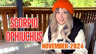 SCORPIO OPHIUCHUS NOVEMBER 2024 astrology scorpio scorpiohoroscope horoscope november [upl. by Peh]