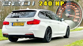 BMW 320i F31  Stock vs Powerbox 100200 amp TOP SPEED POV [upl. by Anyah]