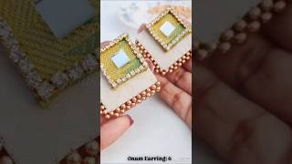 diy with fabric earrings tutorials for beginners customised jewellerydesign shortfeed craft [upl. by Esiled245]