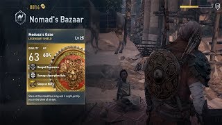 Assassins Creed Origins Best Legendary Shield  Medusas Gaze [upl. by Pirzada601]