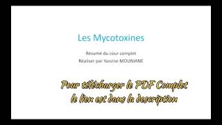 Les Mycotoxines Résumé Complet [upl. by Ideih395]