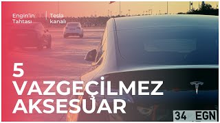 5 Vazgeçilmez Tesla Model Y Aksesuarım 6000 Km tecrübe  tesla aksesuar model [upl. by Vernita415]