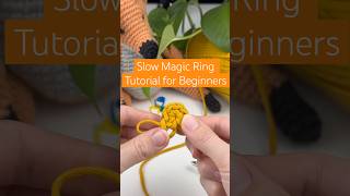 Learn how to crochet a magic ring step by step and slow🧶 MagicRing CrochetSlow BeginnerCrochet [upl. by Akli]