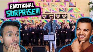 Guy Sebastians EMOTIONAL School Choir SURPRISE REACTION [upl. by Pickens]