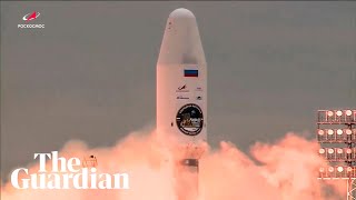 Russia launches Luna25 mission in race to sample moons south pole [upl. by East]