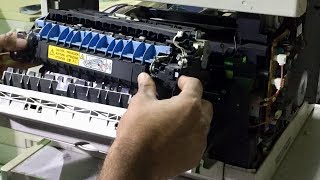 Remove the Fixing unit on Ricoh Aficio 1515 DSM415 and LD015 Printers [upl. by Atinomar607]