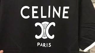 CELINE PARIS COTTON JERSEY T SHIRT BLACK from BOOTSFY [upl. by Radbourne798]