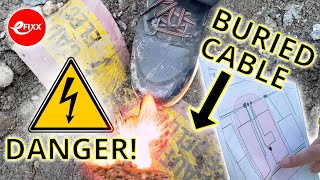 Danger underground cable  SAFE DIG PROCEDURE [upl. by Nnaul]