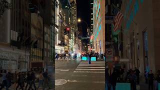 New York City Manhattan Nightlife 4K newyorkcity manhattan usa [upl. by Ika]