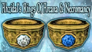 Skyrim SE  Ahzidals Rings Of Arcana amp Necromancy  Unique Rings Guide [upl. by Sackman]