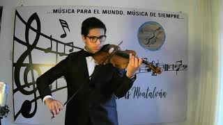 Matias Montalvan violin  Solamente una vez [upl. by Llenhoj]