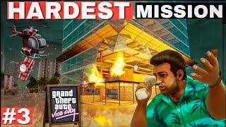 GTA VICE CITY HELICOPTER MISSION 😭  GTA Vice City  Mission Demolition Man Hindi [upl. by Orlando]