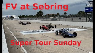 Formula Vee  2024 Sebring Sunday Super Tour [upl. by Anairuy]