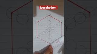 Best way to construct Icosahedron shorts construction icosahedron geometry mathshorts ytshorts [upl. by Benjamin660]