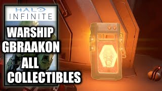 Halo Infinite  Warship Gbraakon All Collectible Locations All Skulls UNSC amp Banished Audio Logs [upl. by Anialed]