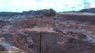 brumadinho momento exato do rompimento da barragem de brumadinho  mg 2019 [upl. by Aerdnat]