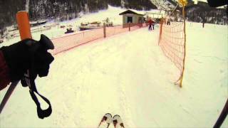 Beginner Skiing in Saas Fee [upl. by Hayikaz]