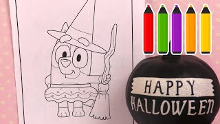 Halloween 🎃 Coloriage de Bingo en Sorcière [upl. by Atinehs]