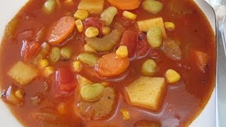 VEGETABLE SOUP  How to make simple Basic VEGETABLE SOUP Recipe [upl. by Letney]