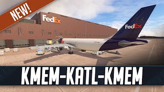 MSFS LIVE  Real World FedEx OPS  Frame Gen Mod  imaginesim KATL v2  iniBuilds A300 v106 [upl. by Antoni]