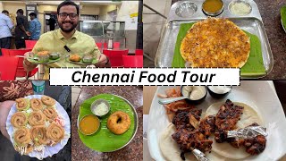 Chennai Food Tour  Part 2   Utappam Medu vada BBQ chicken and more [upl. by Eltsirk]