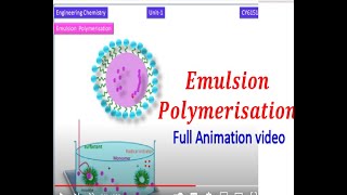 Animated Emulsion polymerisation Polymerisation techniquesEngineering Chemistry1 CY6151 Notes [upl. by Eesdnil601]