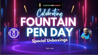 FOUNTAIN PEN DAY UNBOXING [upl. by Aihsotan]