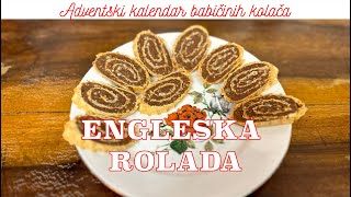 RECEPT Engleska rolada Adventski kalendar babičinih kolača 312 [upl. by Ayinat]